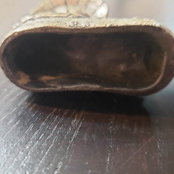 Pewter Metal Figurine in Indian Headress in Shoe Mocassin 3"x 3" - Picture 5 of 5